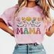 thumbnail image 2 of Tops de Manga Corta de Verano para las Mujeres Imprimir Blusa de Cuello Redondo, Moda Ligera de Poliéster Spandex, 2 of 4