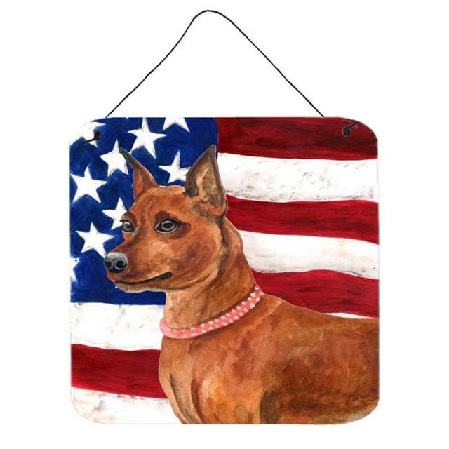 Miniature Pinscher Patriotic Wall or Door Hanging Prints