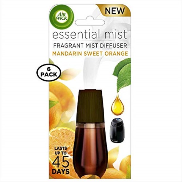 AIR WICK Essential Mist Refill, Mandarin & Sweet Orange 1 ea (Pack of 6