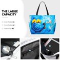 thumbnail image 3 of Fotbe Blue Shell Bolsa de Viaje para Playa - Resistente al Agua, Bolsa Tote de Gran Capacidad y Ligera con 7 Bolsillos para Mujeres y Hombres, 3 of 7