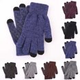 thumbnail image 6 of Convertible Flip Up Fingerless Gloves Touch Screen Thermal Winter Gloves for Men Women Outdoor Sports Warm Gloves with Conductive Fingers for Hiking, 6 of 6