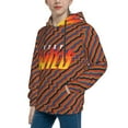 thumbnail image 5 of Ben Azelart Stay Wild Kids' Hoodie 3d Print Sweatshirt Soft Pullover Hooded With Big Pockets For Boys Or Girls Small, 5 of 8