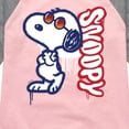 thumbnail image 3 of Peanuts - Graffiti Snoopy - Toddler And Youth Girls Raglan Graphic T-Shirt, 3 of 6