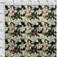 thumbnail image 3 of oneOone Polyester Spandex Black Fabric Florals Dress Material Fabric Print Fabric By The Yard 56 Inch Wide, 3 of 6
