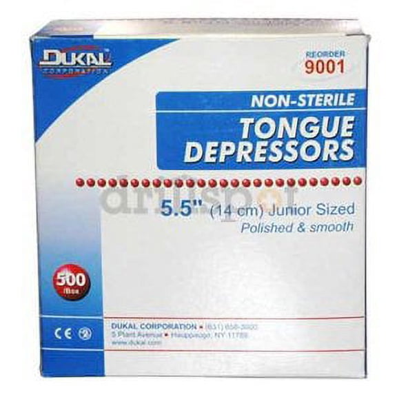 Tongue Depressors, Wood, 6 in L, 2/3 in W DNTD313312