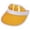 Yellow, variant on Women Solid Color Transparent Visor Hat Wide Brim Hollow Top Pvc Plastic Cap Lightweight Waterproof Summer Visor Purple One Size