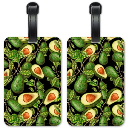 Avocados - Luggage ID Tags / Suitcase Identification Cards - Set of 2