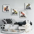 thumbnail image 3 of CDDposter Dinosaur Canvas Wall Art Cool Dinosaur Trucks Posters for Boys Room Vintage Monster Truck Pictures Wall Decor Artwork for Nursery Toddler Kids Bathroom Playroom Home Decor 20x20 4Pcs, 3 of 6