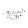 thumbnail image 2 of 100 piezas de diamantes de imitación transparentes, mini gemas de cristal con base afilada, exquisitas para manualidades, joyería, decoración de ropa, 3 mm, 2 of 14