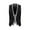 Black, variant on Fozruso Men's Business Leisure Wedding Holiday Two Piece Vest V Neck Sleeveless Slim Jacket Two Piece Vest