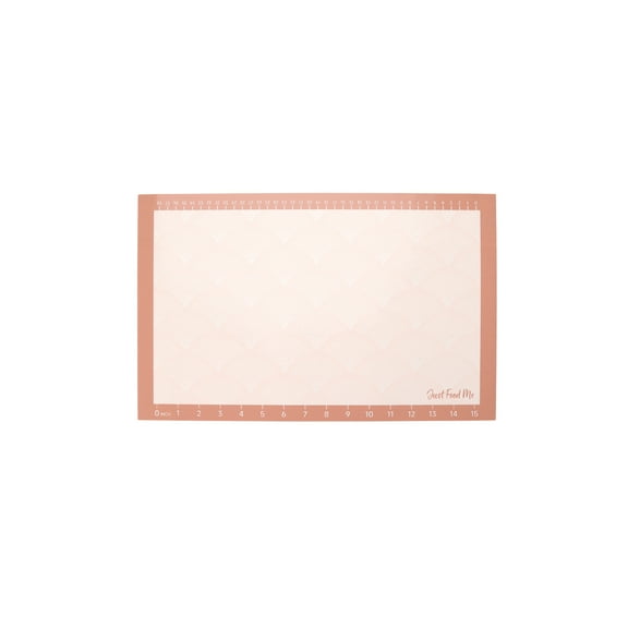 Just Feed Me by Jessie James Decker 2-Piece Silicone Cookie Mat Set, Terracotta Rose