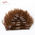 thumbnail image 4 of SEGO Kinky Curly Clip in Real Human Hair Extensions Double Weft Remy Full Head Thick Hair Extensions for Women, 4 of 9