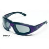 BSG-2 Goggles, Purple Passion Frame / Grey Lens, w/ Clear & Light Rus