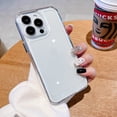 thumbnail image 1 of Lujosa funda transparente a prueba de golpes para iPhone, carcasa acrílica dura de parachoques transparente para modelos 15, 14, 13, 12 Mini, 11 Pro, X, XR, XS Max, 7, 8 Plus, 1 of 4
