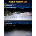thumbnail image 2 of Barra de luces LED NAOEVO de 18 cm, 240 W, 24000 LM, 6500 K, para camión, barco, UTV, ATV, 2 of 9