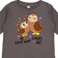 thumbnail image 4 of Inktastic My Great Aunt Loves Me- cute owl family Boys or Girls Long Sleeve Toddler T-Shirt, 4 of 5