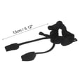 thumbnail image 4 of Ofertas únicas 1 Pc Scrunchies de flores tulipán elegantes de moda para mujeres y niñas en negro, 4 of 5