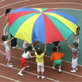 thumbnail image 2 of Juegos de Aire Libre Juguete de paracaídas de paraguas de arco iris al aire libre de desarrollo deportivo para niños de 2 m, 2 of 8