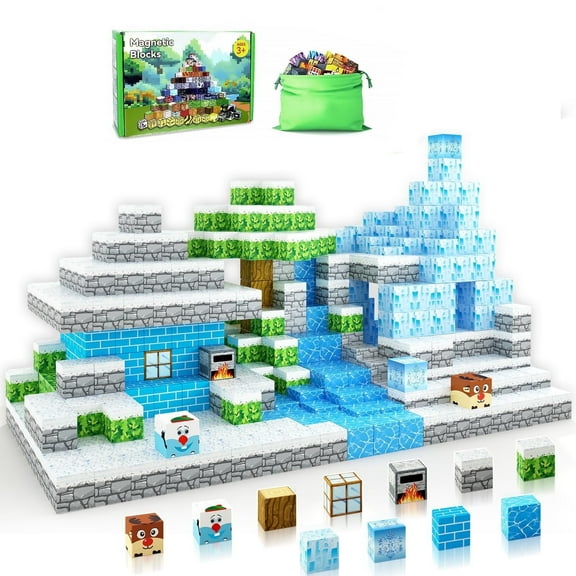 MANGOBOB Magnetic Blocks Building Set  Edition Interlocking Building Set