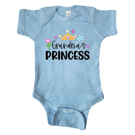 

Inktastic Grandma s Princess Crown and Flowers Gift Baby Girl Bodysuit