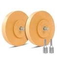 thumbnail image 1 of Decal Remover Eraser Wheel Adhesive Remover with Adapter 2 Pack 4 Inch Rubber Eraser Wheel for Dril, 1 of 5