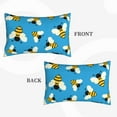 thumbnail image 4 of Binfone Flying Bees Standard Size Pillowcase, Long Staple Pure Cotton Envelope Closure Pillow Cover,14"X20", 4 of 9
