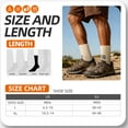 thumbnail image 3 of 3 Pairs Wool Crew Socks for Men and Women, Thermal Warm Soft Hiking Socks with Reinforced Durability, Comfortable Winter Boot Socks for Daily Wear, 3 of 6