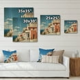 thumbnail image 4 of Designart "Tones Fontanas Italy Terracotta wall art I" Architecture Print on Natural Pine Wood, 4 of 5