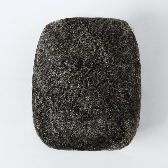 Curly Que Locs, Afro Kinky Bulk Human Hair 8 inch, Salt and Pepper