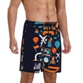 thumbnail image 2 of Naloa Creative Transport Men's Short Pajama Pants, Lounge Comfort Shorts with Elasticized Waistband and Side Pockets - 3X-Large, 2 of 9