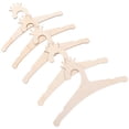 thumbnail image 3 of 5Pcs Light Yellow Wooden Infant Hangers for Nursery Theme Clothes Organization, 3 of 9