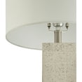 thumbnail image 2 of Livabliss Wilde Cottage Accent Table Lamp, 22-inch, Nickel/White with White Shade, 2 of 5