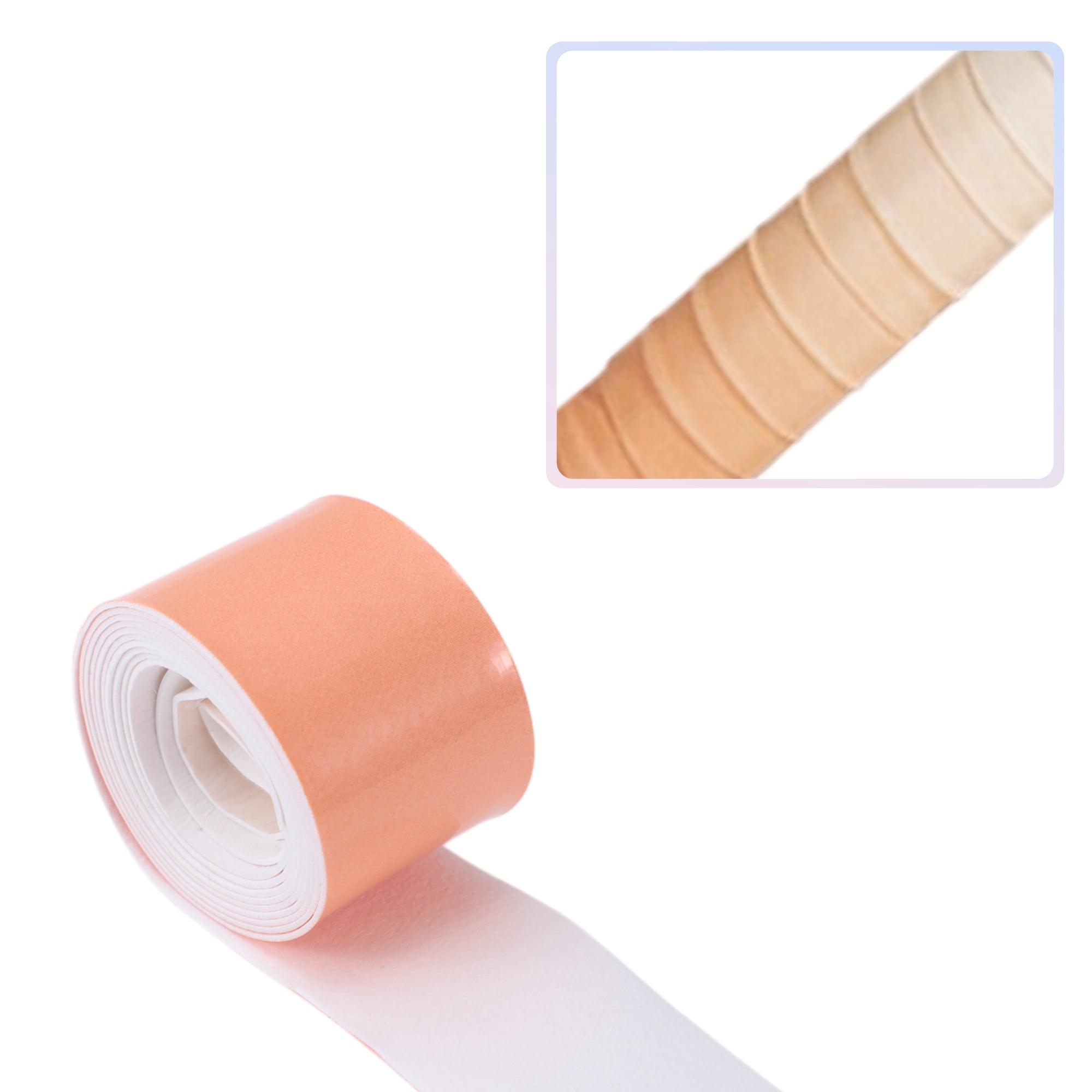Unique Bargains 2 Pcs Tennis Racket Grip Tape Dry Overgrip Tape Gradient Orange Black