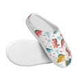 thumbnail image 3 of Wukai Dinosaur Print Women's Indoor Bedroom Slipper Slip On Shoes, Unisex House Shoes with Anti-Skid Sole for Men, Gift for Women Men-11, 3 of 7