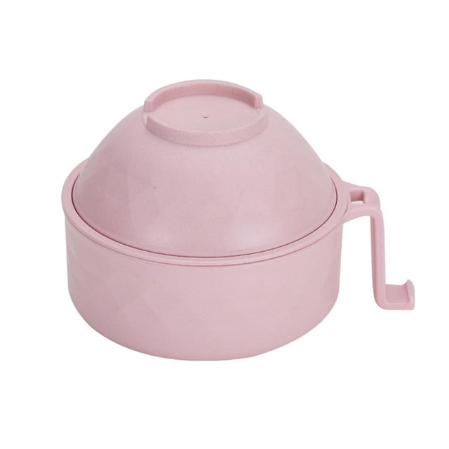 Tazón 6 Piezas Microondas Ramen Cooker Juego De Tazones De Ramen Tazón De Fideos Instantáneos Tazón De Fibra De Bambú Juego De Vajilla De Sopa Escurrida Para Niñas Y Niños