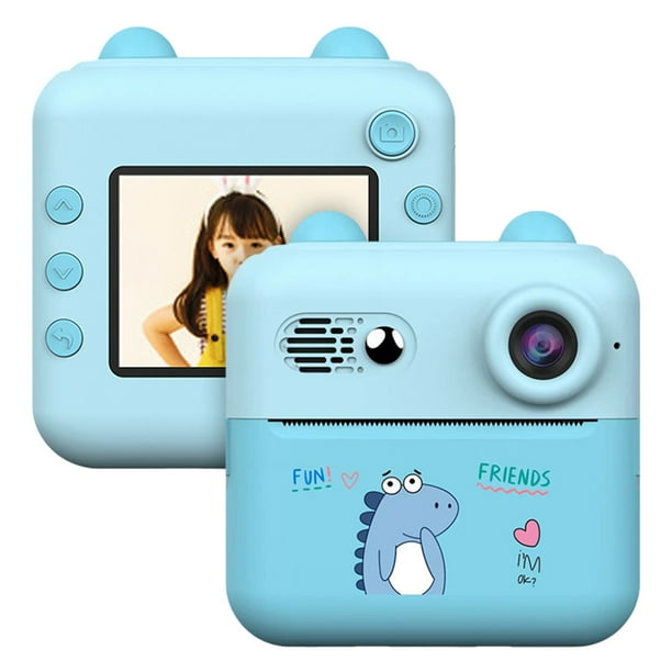 Cámara de Informe Instantánea de 1080p Mini Impresora Fotográfica Portátil para Niños Con Una Cámara de 1200W 2.4 '' Con 1 Impresión de Papel Adecuado para Notas de