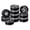 Black Bag of 10, variant on The Beadsmith Nyline Nylon Beading Thread - Assortment Pack, Sizes 00,0, B & D, Black, Four Spools