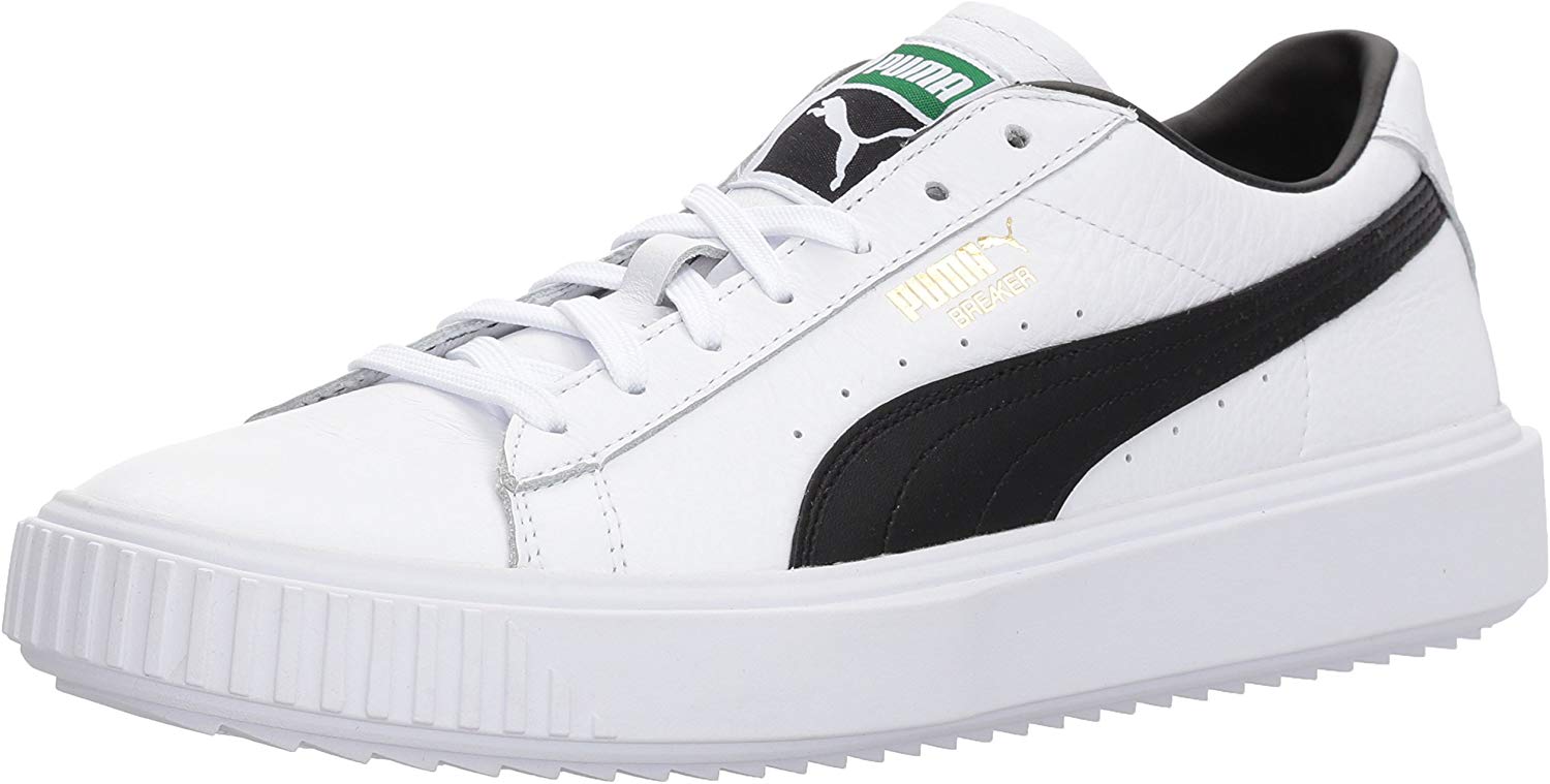 PUMA Men's Breaker Sneaker, White Black 