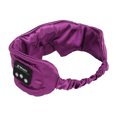 thumbnail image 2 of Cubierta inalámbrica para ojos con música, para dormir nocturno, BT, visera inteligente con bloqueo de luz, auriculares ultrafinos, color morado, 2 of 8