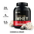 thumbnail image 4 of Optimum Nutrition, Gold Standard 100% Whey Protein Powder, Cookies & Cream, 4.66 lb, 68 Servings, 4 of 12