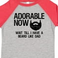 thumbnail image 4 of Inktastic Adorable Now...wait Till I Have a Beard Like Dad Boys Toddler T-Shirt, 4 of 5