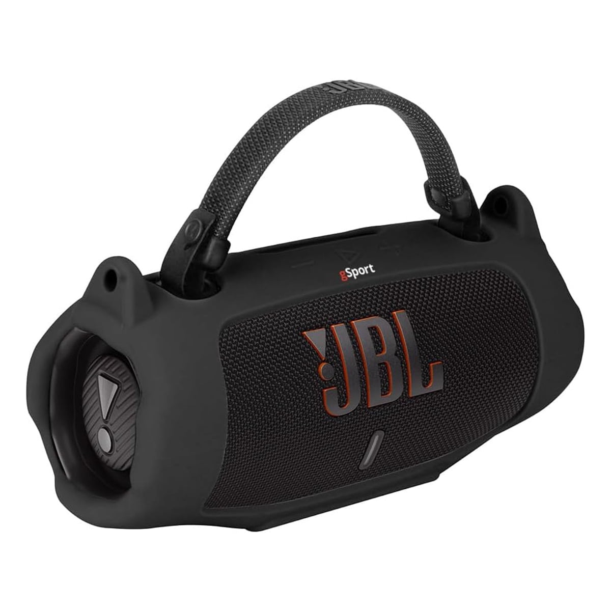JBL Charge 6 Waterproof Portable Speaker Bundle with gSport Silicone Sleeve (Black)