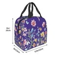 thumbnail image 4 of Wildflower Lunch Box Portable Lnsulation Multifunctional Lunch Bag For Office Work Picnic Unisex, 4 of 6