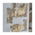 thumbnail image 2 of 1 Pair Gold Elephant Statue Home Decor, Modern Style Figurines, Sculpture for Living Room Desktop, Ceramics Ornaments, 2 of 5