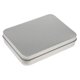 thumbnail image 4 of Rectangular Empty Tin Box Portable Storage Container Home Organizer (11.5x8.5x2.3 Cm) - Silver, As Described Silver, 4 of 4