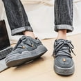 thumbnail image 4 of Men's Thick-Sole Platform Sneakers with for - Outdoor Hiking, Gym, Casual Wear - Comfortable Lift Suitable for Work, Sports, Daily Use Height Increase - Upper & Sole, Low-Top Round Toe, 4 of 9
