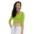 thumbnail image 2 of Top - Crop Top, 3/4 Sleeve, 2 of 2