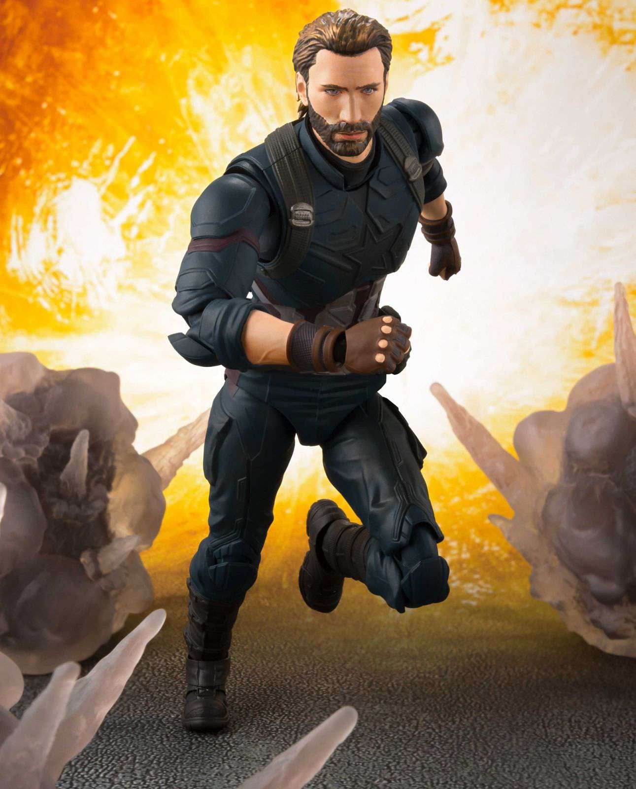 S.H. Figuarts Avengers Infinity War Captain America & Tamashii Effect Explosion Action Figure