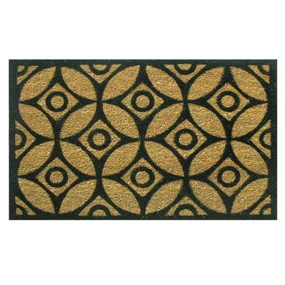 Calloway Mills Circles and Stars Outdoor Doormat 2' x 3'
