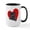 White/Black Inside, variant on CafePress - Black Pug Heart Large Mug - 15 oz Ceramic Large White Novelty Mug